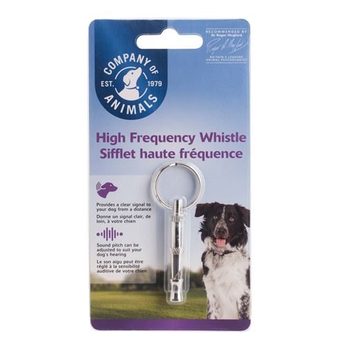 Company Of Animals Clix Silent Whistle - Silver
