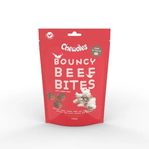 Chewdles Bouncy Beef Bites 125g