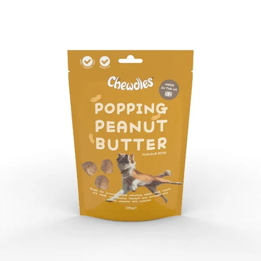 Chewdles Wheat Free Peanut Butter Flavoured Bites 125g