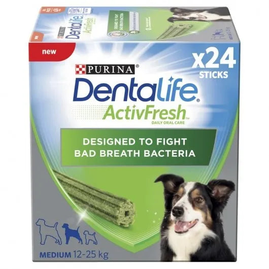 Dentalife Activfresh Medium Dog Treat Dental Stick 24 Stick