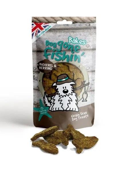 Dog Gone Fishin' Mackerel And Herring Bakes 75g