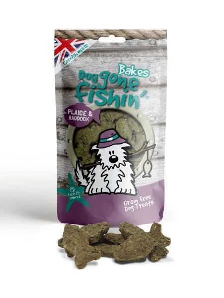 Dog Gone Fishin' Plaice And Haddock Bakes 75g