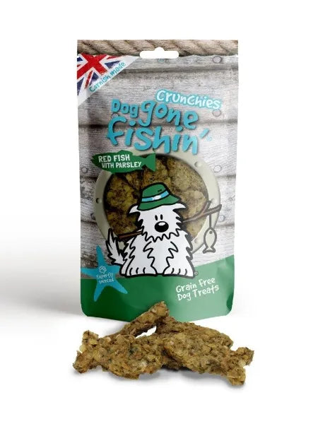 Dog Gone Fishin' Red Fish With Parsley Crunchies 75g