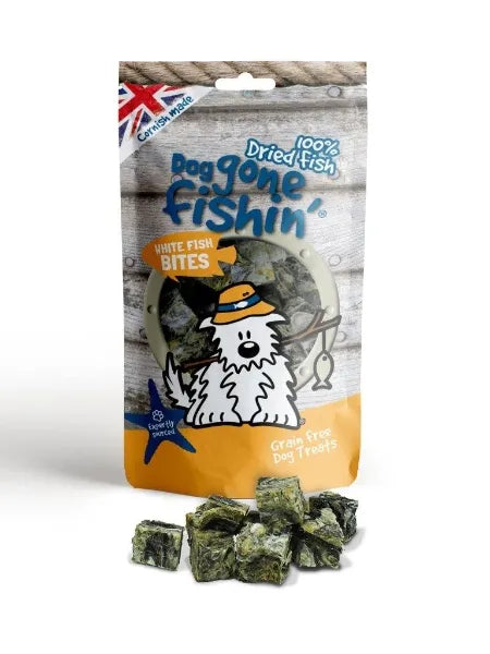 Dog Gone Fishin' White Fish Bites 75g