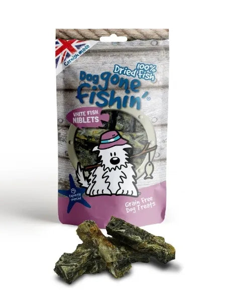 Dog Gone Fishin' White Fish Niblets 75g