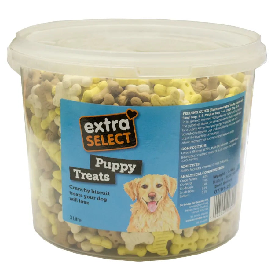 Extra Select Puppy Bone Treat Bucket