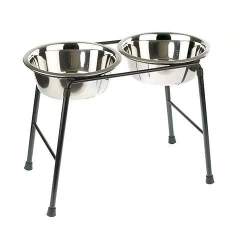 Classic Double Feeder High Stand With Bowls