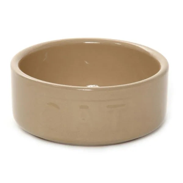 All Cane Lettered Cat Bowl 13cm