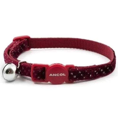 Ancol Velvet Sparkle Safety Cat Collar