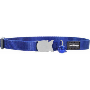 Red Dingo Plain Dark Blue Cat Collar