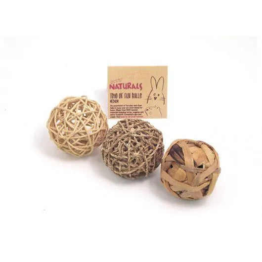 Naturals Trio Of Fun Balls Med