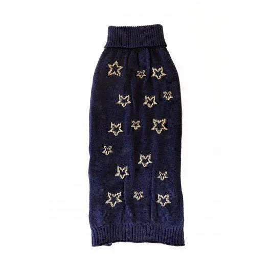 Pet Brands Starry Nights Gold Star Print Jumper