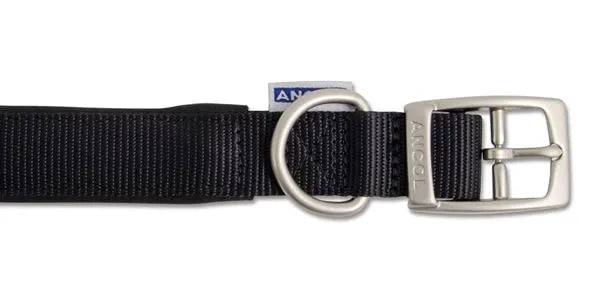 Viva Nylon Padded Buckle Collar Black