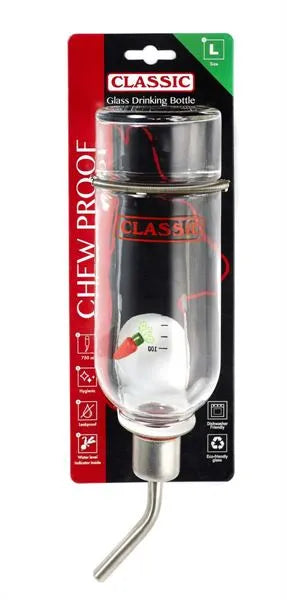 Classic Glass Drinking Bottle 750ml