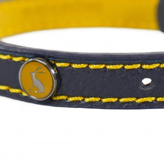 Joules Dapper Dogs Navy Leather Collar